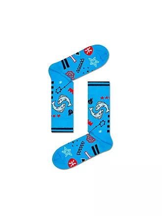 HAPPY SOCKS | Calcetines de mujer 36-40 PISCIS amarillo | 